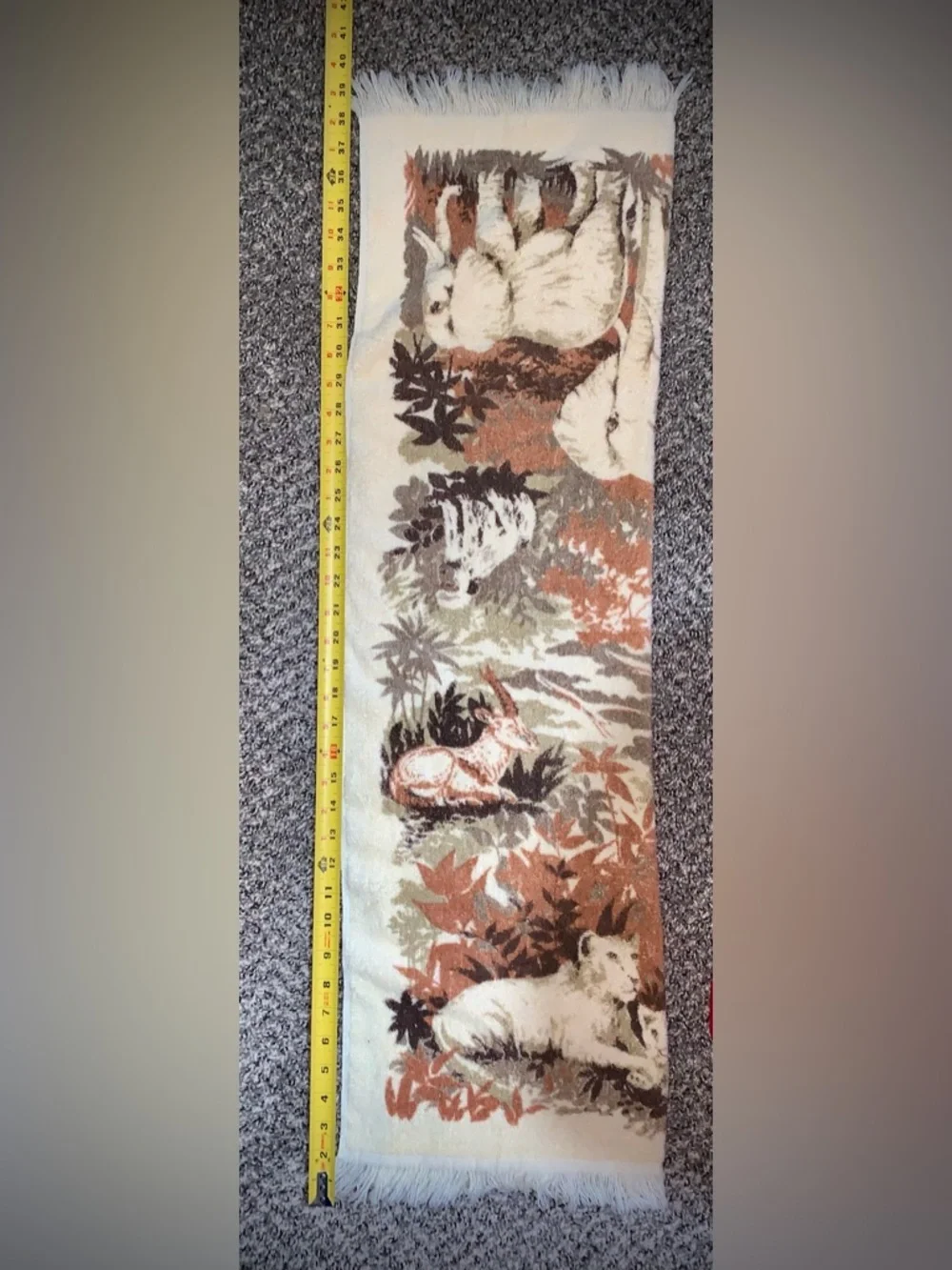 Vintage Lady Pepperell Safari/Jungle Bath Towel & Washcloth Set